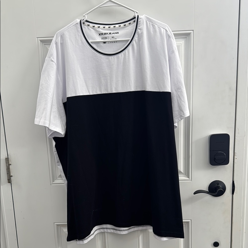 Men's Black and White Shirt